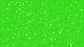 Stars shine effect background on green screen animation. Twinkle Christmas space decoration.