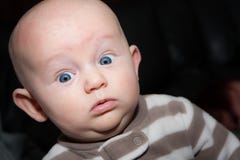 Startled Chubby Baby Stock Photos Startled Chubby Baby Stock Photos