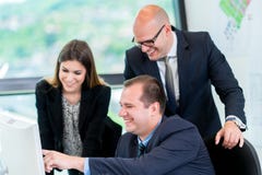 Startup business people group working as team to find solution t royalty free stock photo Startup business people group working as team to find solution t royalty free stock photo