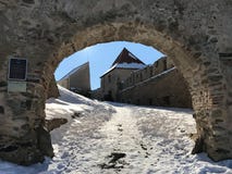 Stary forteczny Rupea w Rumunia zdjęcia stock Stary forteczny Rupea w Rumunia zdjęcia stock