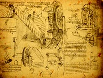 Stary inżynieria rysunek ilustracji Stary inżynieria rysunek ilustracji