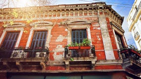 Stary okręg Buenos Aires San Telmo Zdjęcie Royalty Free Stary okręg Buenos Aires San Telmo Zdjęcie Royalty Free