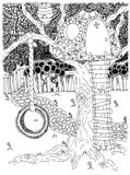 Stationnement extérieur Arrière-cour oscillation Roue Enfance Cabane dans un arbre Illustration de vecteur Dessin de griffonnage illustration libre de droits Stationnement extérieur Arrière-cour oscillation Roue Enfance Cabane dans un arbre Illustration de vecteur Dessin de griffonnage illustration libre de droits