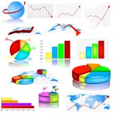 Statistic Graph Illustrations Stock Photo