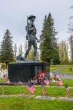 Statua americana del bronzo del memoriale dei veterani del Doughboy Immagine Stock Libera da Diritti Statua americana del bronzo del memoriale dei veterani del Doughboy Immagine Stock Libera da Diritti
