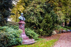 Statua dziejowa postać Potgieter w Zwolle zdjęcie stock Statua dziejowa postać Potgieter w Zwolle zdjęcie stock