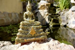 Statua Tajlandzki Buddha w medytaci pozie fotografia royalty free Statua Tajlandzki Buddha w medytaci pozie fotografia royalty free