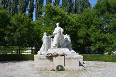 Statua w Medycznym ogródzie, Bratislava Zdjęcia Stock