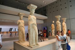 Statue antique au musée d'Acropole à Athènes Grèce Photos stock Statue antique au musée d'Acropole à Athènes Grèce Photos stock