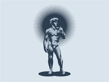 Statue of David or Apollo. royalty free illustration Statue of David or Apollo. royalty free illustration