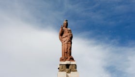 Statue de Jésus à Tarifa Photo libre de droits Statue de Jésus à Tarifa Photo libre de droits