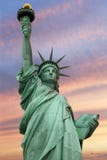 Statue of Liberty under a vivid sky