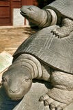 The statue of a tortoise - a symbol of long life in the Valley of Longevity Nanshan Park. Sanya, Hainan. royalty free stock photo The statue of a tortoise - a symbol of long life in the Valley of Longevity Nanshan Park. Sanya, Hainan. royalty free stock photo