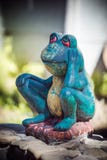 Statuette eines grünen Frosches lizenzfreies stockfoto Statuette eines grünen Frosches lizenzfreies stockfoto