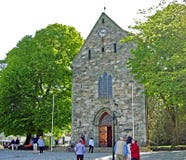 Stavanger Stavanger Katedralny domkirke w Norwegia zdjęcia stock Stavanger Stavanger Katedralny domkirke w Norwegia zdjęcia stock