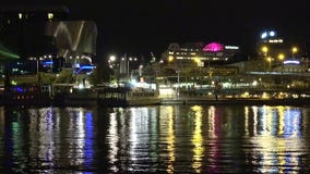 Stazione centrale a Stoccolma sweden Notte, luci archivi video Stazione centrale a Stoccolma sweden Notte, luci archivi video