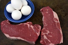 Steak And Eggs Stock Photo