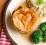 Steak Meat Pie & Mash Dinner Stock Image - Image of cooked ...