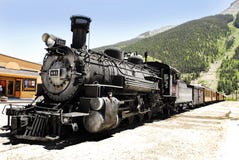 Steam Engine 481 And Haul Royalty Free Stock Photo