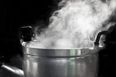Steam On Pan Royalty Free Stock Image