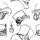 Steampunk sem emenda do teste padrão Fundo abstrato, esboço ilustração do vetor Steampunk sem emenda do teste padrão Fundo abstrato, esboço ilustração do vetor