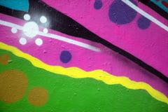 Stedelijke graffitimuur stock foto Stedelijke graffitimuur stock foto