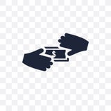Steekpennings transparant pictogram Het ontwerp van het steekpenningssymbool van Politieke colle vector illustratie Steekpennings transparant pictogram Het ontwerp van het steekpenningssymbool van Politieke colle vector illustratie