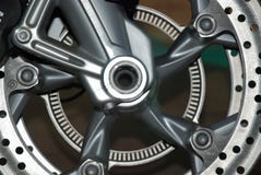 Steel Disk Of Motorbike Wheel Stock Photos Steel Disk Of Motorbike Wheel Stock Photos