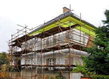 Steiger op het huis stock foto Steiger op het huis stock foto