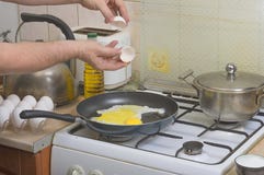 stekte ägg Närbild arkivfoto stekte ägg Närbild arkivfoto