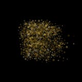 Stelle di scintillio dell'oro Coriandoli brillanti di lusso illustrazione di stock Stelle di scintillio dell'oro Coriandoli brillanti di lusso illustrazione di stock