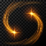 Stelle leggere dell'oro royalty illustrazione gratis Stelle leggere dell'oro royalty illustrazione gratis