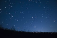 Stelle nel cielo notturno immagini stock Stelle nel cielo notturno immagini stock