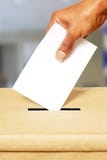 Stemming op verkiezingsdag stock afbeelding Stemming op verkiezingsdag stock afbeelding