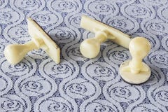 Stempelweißplastik stockfotografie Stempelweißplastik stockfotografie