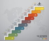 10 steps process infographics element for presentation. stock illustration 10 steps process infographics element for presentation. stock illustration