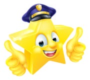 Stern-Polizist-Maskottchen Stockfoto Stern-Polizist-Maskottchen Stockfoto