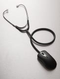 Stethoscope computer mouse medical online concept