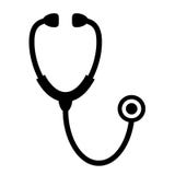 Stethoscope medical icon