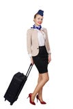 Stewardess With A Bag Royalty Free Stock Photos