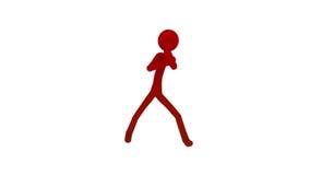 Stickman Fighting Stance 3D, Incl. stickman & pictogram - Envato