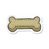 Sticker Of A Cartoon Dog Biscuit Royalty Free Stock Photos