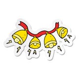 Sticker Of A Cartoon Jingle Bells Royalty Free Stock Photography