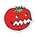 Sticker Of A Cartoon Tomato Royalty Free Stock Image