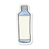 Sticker Of A Cartoon Water Bottle Royalty Free Stock Photos