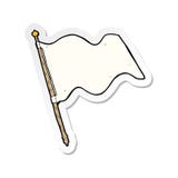 Sticker Of A Cartoon White Flag Royalty Free Stock Images Sticker Of A Cartoon White Flag Royalty Free Stock Images