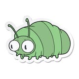 Sticker Of A Funny Cartoon Bug Royalty Free Stock Image Sticker Of A Funny Cartoon Bug Royalty Free Stock Image