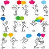 Stickman conversation talking communication vector illustration Stickman conversation talking communication vector illustration