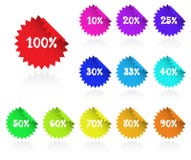 Sticky marketing labels. stock illustration Sticky marketing labels. stock illustration