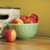 Still Life Of Apples In Bowl Royalty Free Stock Images
